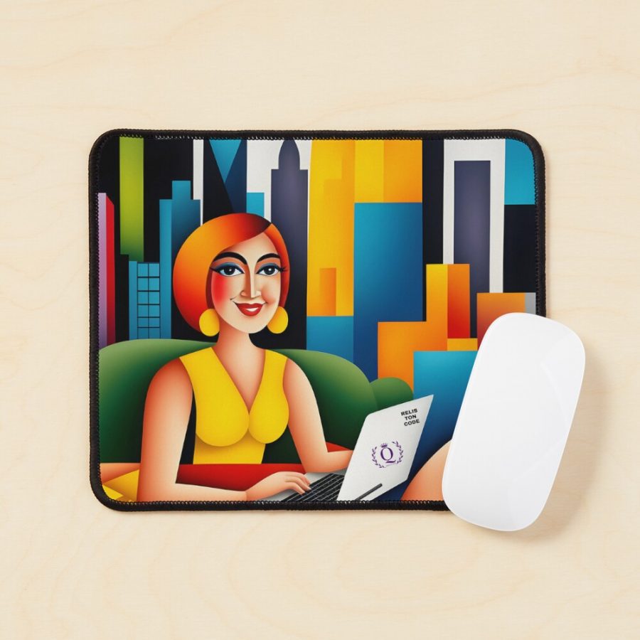 Hispanic Tech Queen In NYC | Queens of Tech DEIB Design Collection-mouse-pad