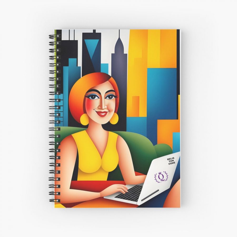 Hispanic Tech Queen In NYC | Queens of Tech DEIB Design Collectionspiral-notebook