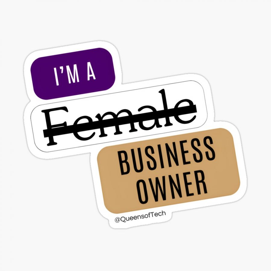 IM Not a Female Business Owner | Queens of Tech DEIB Design Collection-sticker