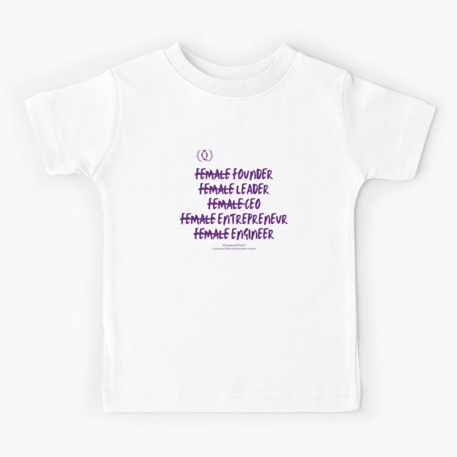 IM not a Female Founder Leader CEO Entrepreneur or Engineer | Queens of Tech DEIB Design Collection-kids-t-shirt