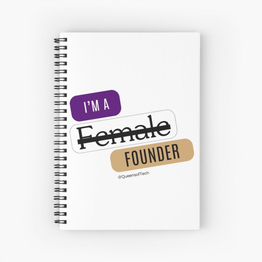 Im Not a Female Founder CEO Engineer or Business Owner | Queens of Tech DEIB Design Collection -spiral-notebook