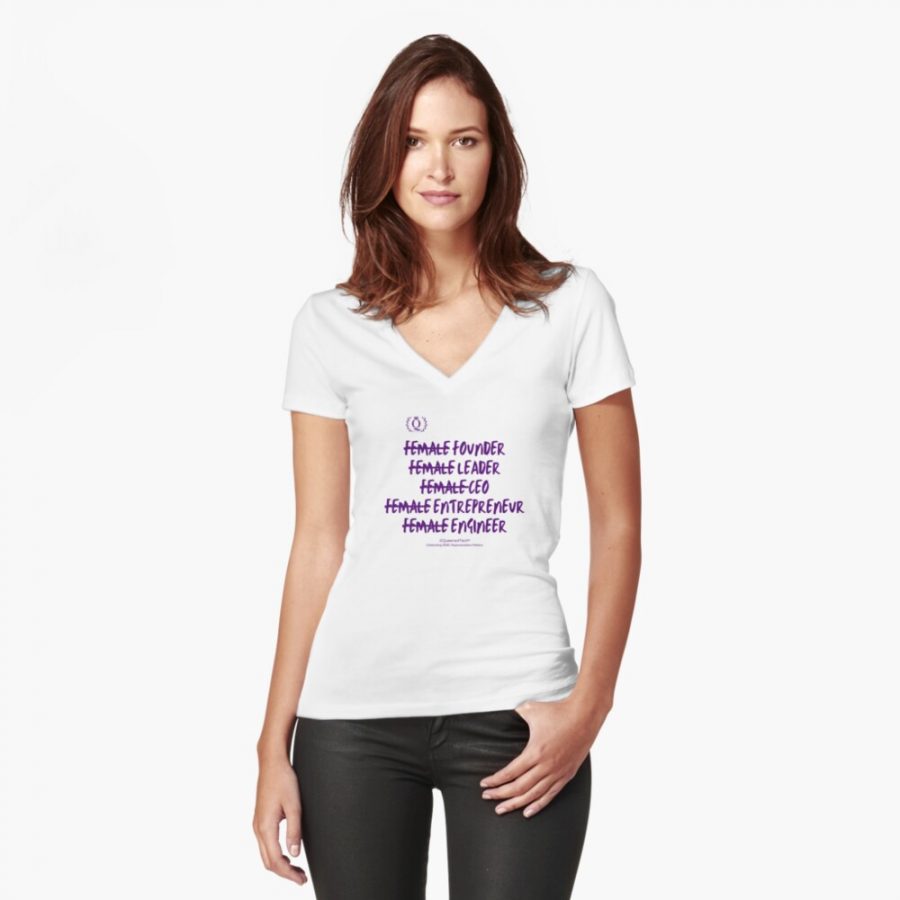 T-shirt-Purple--IM not a Female Founder Leader CEO Entrepreneur or Engineer | Queens of Tech DEIB Design Collectionjpg